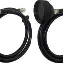 2 Packs Shampoo Bowl Hose and Sprayer, Salon Spray Head with Rubber Hose to Attach Shampoo Bowl Faucet Vacuum Breaker, Sink Replacement Part for Salon, Barber Shop, Spa, 1/4" Thread