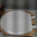 BEMIS 600E4 000 Ashland Toilet Seat with Slow Close, Never Loosens and Provide the Perfect Fit, ROUND, Enameled Wood, White