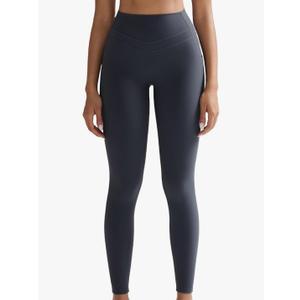 RUNNING GIRL Compression Leggings with Pockets for Women Tummy Control Leggings No Front Seam Workout High Waist Yoga Pants Size L