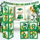 2026 Graduation Party Decorations - Black Balloon Boxes with Letters, "GRAD" & "So Proud of You" & "2026", 20pcs Balloons, Graduation Photo Props for High School College Class of 2026 Celebration