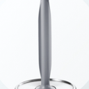 VEHHE Paper Towel Holder Countertop, Black Paper Towel Holder with Spring Activated Arm and Damping Effect, Simply Tear Paper Towel Stand for Bathroom and Kitchen (Silversmith)