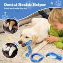 Furdog 3Pack Dog Toys for Aggressive Chewers Dog Chew Toy Tough Dog Toys to Keep Them Busy Bacon Flavor Teething Chew Toys & Dental Health for Large Medium Small Breeds (Blue)