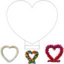 6.7FT Heart Arch Stand for Proposal, Metal Balloon Arch Frame for Wedding Valentine's Day Engagement Birthday Party Baby Shower Decorations (White)