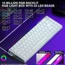 AULA Hero 68 HE 60% Gaming Keyboard Wired, Hall Effect Magnetic Switch Keyboard with Adjustable Actuation, Fast Trigger Mode, 8K Hz Polling Rate, 0.125ms Latency,Side Printed PBT Keycaps, RGB Backlit