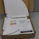 Forbena Corner White Floating Book Shelves for Wall Set of 4, Wood Nursery Corner Bookshelf for Kids Bedroom, Large Modern Round Wall Bookshelves for Living Room Decor, Indoor Plants, Bathroom (12" Depth)