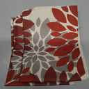 Decorative Throw Pillow Covers Set of 2 Wine Red Pillow Covers 16x16 Inch Couch Pillow Covers for Sofa Living Room Outdoor Throw Pillow Cover Linen Square Floral Flower Farmhouse Pillowcase