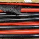 WILLBOND 20 Pcs Heavy Duty Broom Outdoor Indoor Commercial Angle Brooms Bulk for Courtyard Garage Lobby Mall Market Floor Home Kitchen Room Office Pet Hair Rubbish 54 Inch(Red, Yellow)