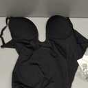 Slimers Backless Shapewear Tummy Control: Low Back Plunge Shapewear Bodysuit - Slimming Built-In Bra Full Body shaper Woman Medium