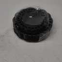 COLOSUS 60pcs Black Plastic Plates Set,Fancy Baroque Plates,Elegant Lace Rim Disposable Plates,Plastic Plate for Party include 30 Dinner plates and 30 Dessert plates for Halloween,Party,Wedding