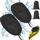 Kayak Cockpit Cover with Adjustable Fixing Strap, 420D Oxford Waterproof Seat Cover, Kayak Canoe Cockpit Protector, 4 Sizes