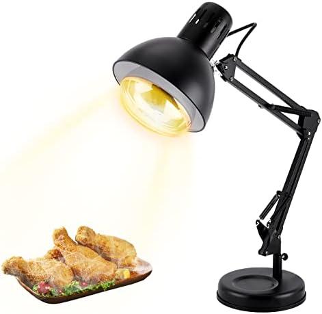 YMJOINMX Food Heat Lamp with 250w Bulb for Food Home Kitchen Food Heating Lamp Warmer