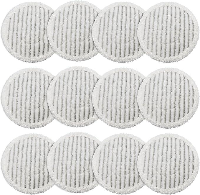 12 Pack S8201 Replacement Steam Mop Pads for Shark S7001 S8001 S7201 S7000AMZ S7000 S7005 S7020 S7001C S7000C Steam Mop, Steam & Scrub All-in-One Scrubbing Mop Pads, for Model XKITP7000