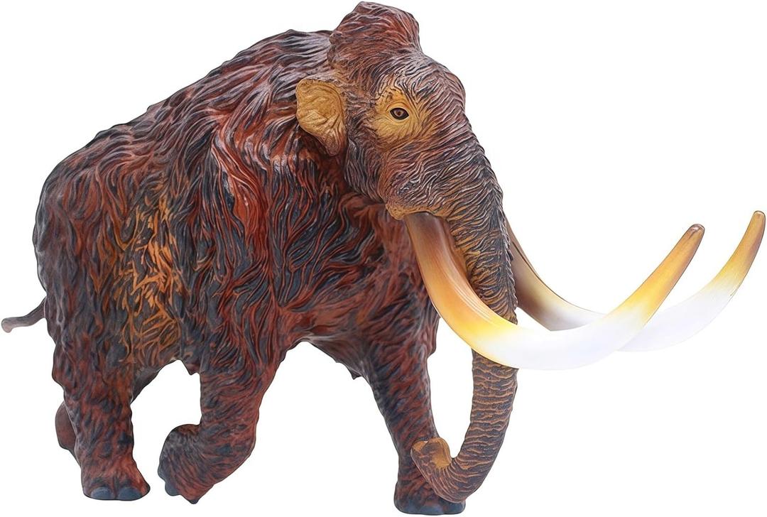 Gemini&Genius Brown Mammoth Animals Action Figure Toys for Kids