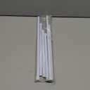 AIZESI 6PCS Tension Curtain Rod 28 to 48 Inch White No Drilling Adjustable Spring Curtain Rods for Window, Doorway, Closet, Bathroom, Kitchen