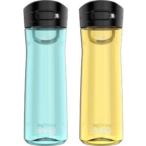 Contigo Jackson 2.0 Leak-Proof Water Bottle, 24 Oz., 2-Pack (Jade Vine & Pineapple)