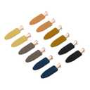 12 pieces No Bend Hair Clips, No Crease Curl Pin Clips for Makeup Application2022 style, non-slip.Hair won't get caught between plastic attached to metal. (Morandi)