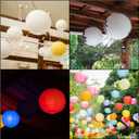 PATIKIL 4 Inch Paper Lanterns, 6 Pack Round Folding Hanging Lamp Shade for Wedding Home Party Festival Celebration, Yellow