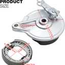 Mini Bike Rear Drum Brake Cover Shoe Kit with Chain Tensioner, Replacement for Coleman CT200U BT200X CT200U-EX Mini Bike, Replacement for Axis M200 Mini Bike