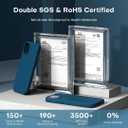 3 x TOCOL for iPhone 13 Case, Slim Silicone Case for iPhone 13 6.1 Inch, Precise Fit, Anti-Slip, Drop Protection, Midnight Blue