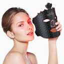 Red Light Therapy Mask for Face, 7 Colors LED Face Mask Light Therapy At Home, Led Face Mask Light Therapy, Black