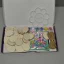 Fennoral 50 Pack Wooden Easter Craft Kit - Make Your Own Easter Egg Hanging Ornaments DIY Art and Craft for Girls & Boys