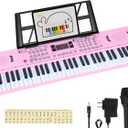 Piano keyboard 61 Key Electric Digital keyboard piano,portable piano w/Dual speaker Microphone Music Electronic Piano Birthday Christmas gifts for kids children