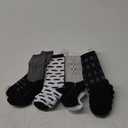 Hudson Baby Baby Girls' Cotton Rich Knee-high Socks (12-24 Months, Black Gentleman)