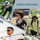 BangLong Running Sunglasses for Men Women - 24g Lightweight UV400 Protection Sports Sun Glasses for Cycling
