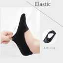 Women's No Show Socks 6/8 Pairs, Low Cut Liner Thin Ice Silk Non Slip Hidden Invisible Socks Cool And Breathable (6 Dark pink)