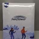 Sunflower Comforter Queen Size White Down Alternative Filling 100% Cotton Shell Lightweight Bedding Queen Comforter Blanket for Summer with Corner Tabs Soft Breathable Machine Washable