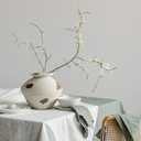 Uguisu Farmhouse vase for Home Decor. Ceramic vase, Vintage Style, Suitable for Table Decoration. Pottery Shop Decoration Gray-Brown(Small)