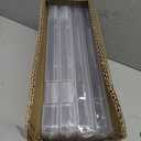 Denkee 4 Pack A4 Paper Organizer Box, Plastic Scrapbook Paper Organizer Containers for Craft and Arts Storage, Portable Board Game Storage for Art Supplies 8.5" x 11" US Letter