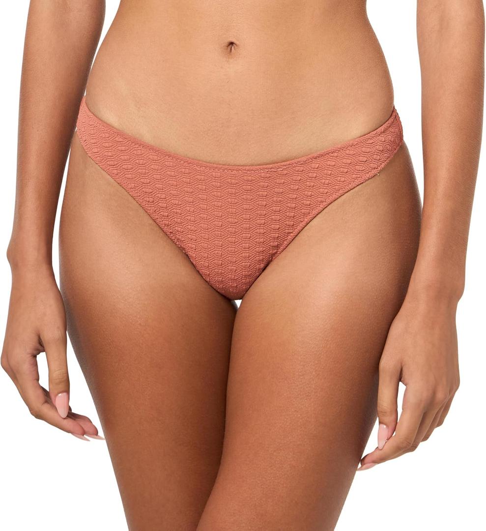 Roxy Women's Scoop Cheeky Bikini Bottoms (Pink, XL)
