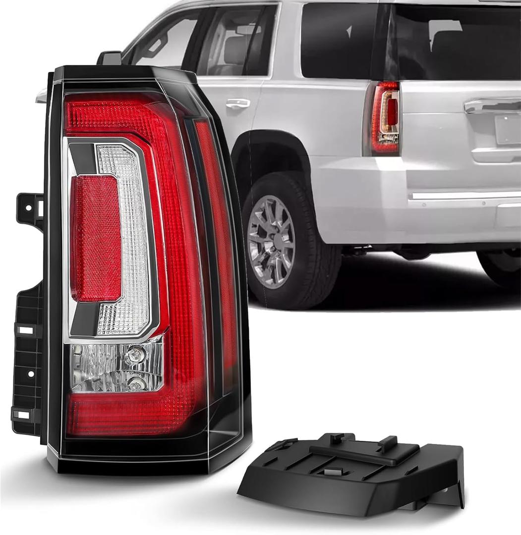 LED Tail Light Assembly, Compatible with 2015 2016 2017 2018 2019 2020 GMC Yukon/Yukon XL Denali SLE SLT Rear Lamp Brake Taillights Replacement GM2801268, 84536243, 23380460 (Right Passenger Side)