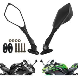 Ninja 300 Mirrors Ninja ZX6R 400 250 636 300R EX400 EX300 ABS 2024 2025 Ninja 500 Mirrors