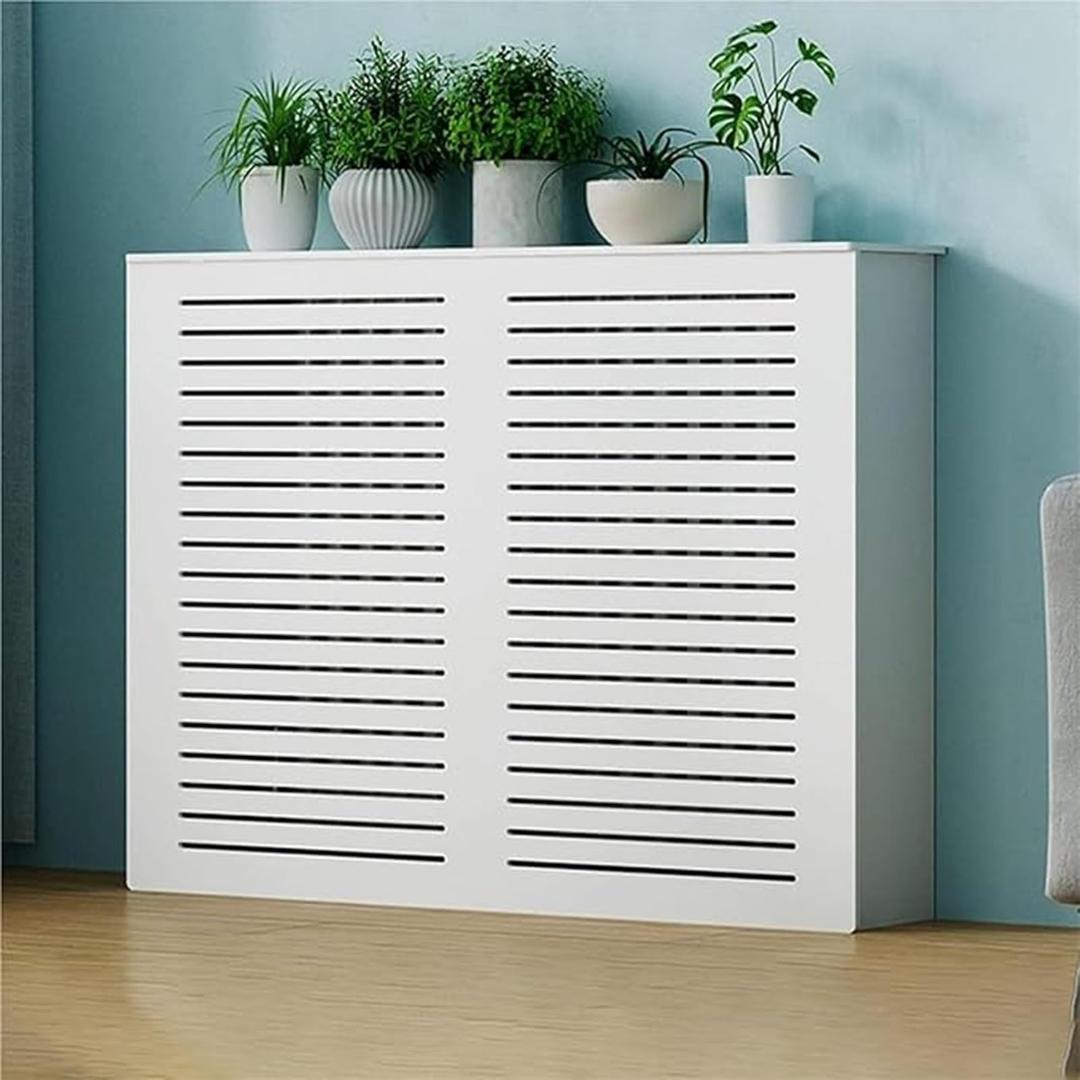 HHFSST White Modern Radiator Cover for Home White 39.4" Lx31.5 Hx7.9 D