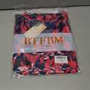 BTFBM Women Summer Dresses Casual Sleeveless Floral Maxi Dresses (XL)