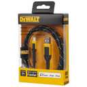 DEWALT Heavy Duty USB A to Lightning Cable [Apple MFi Certified] Durable iPhone Charger, Lightning Cables, Fast Charging iPhone Charger Cord Compatible w/iPhones 14/13/12/11 Pro Max iPad AirPods, 6FT