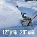 Litheli 2x20V Cordless Snow Blower, 20'' Brushless Electric Snow Thrower with Wheels, 180 Adjustable Chute, LED Lights, 2x4.0Ah Battery Included, Heavy Duty for Driveway Patio, Style: Snow Blower w/ 2 Batteries