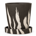 GreenShip Brown & Beige Marble Planter, Large