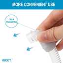 Replacement Tube Assembly for Wisp Nasal Mask, IBEET Short Tube for Wisp Connecting Hose, Replacement CPAP Accessories - Quick Release & 360-Degree Rotatable