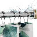 Artiwell Heavy Duty Shower Rod, Adjustable Shower Curtain Rod, Expandable 47-84 Inch, Permanent Mount Shower Rod, Never Rust Stainless Steel For Window Curtain and Closet, Chrome Plated : Home & Kitchen