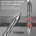 8 Pack Masonry Drill Bit Set Twist Drill Bit Concrete Dry Eccentric Drill Bit for Wood, Glass, Metal, Plastic, Hexagonal Handle Universal