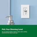 Lutron Skylark LED+ Dimmer Switch for Dimmable LED, Lutron Dimmer Switch For Halogen and Incandescent Bulbs, 150W/Single-Pole or 3-Way, SCL-153P-WH, White