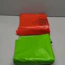 Shappy 2 Pack 36'' 40'' 47'' Snow Tube Inflatable Snow Sleds Heavy Duty Sleds Adults for Winter Outdoor Sports Toboggan with Handles Thickened Bottom (Red, Green)