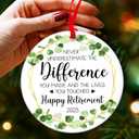 3 x Retirement Gift for Woman Men - Retirement Ornament for Christmas Tree - Charming 2025 Ornament Gifts for Christmas, Happy Retirement Gifts for Women with Humor, Best Gift for Holiday Celebrations (Thank You Ornament)