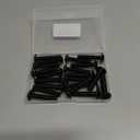 20-Piece M8-1.25 x 40mm Flange Button Head Screws - Black 304 Stainless Steel Socket Head Screws, Allen Hex Drive & Bit Included, Full Thread Machine Bolts