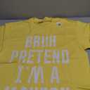 Halloween Bruh Pretend Im Minion Funny Costume Women Kid Men T-Shirt, M