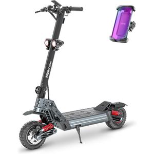 Hiboy Titan Series Electric Scooter, Up to 4680 Miles Range, 1200W2400W Motor, 2531 MPH, 10" All-Terrain Tires, Dual Suspension, Electric Scooter for Adults with Phone Holder