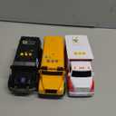 Vroomix JOVA Emergency and School Vehicle Toy Set  Friction Powered Police Car, Ambulance, Bus with Lights and Sounds  Educational and Safe Toy for Kids, Birthday Gift Boys and Girls